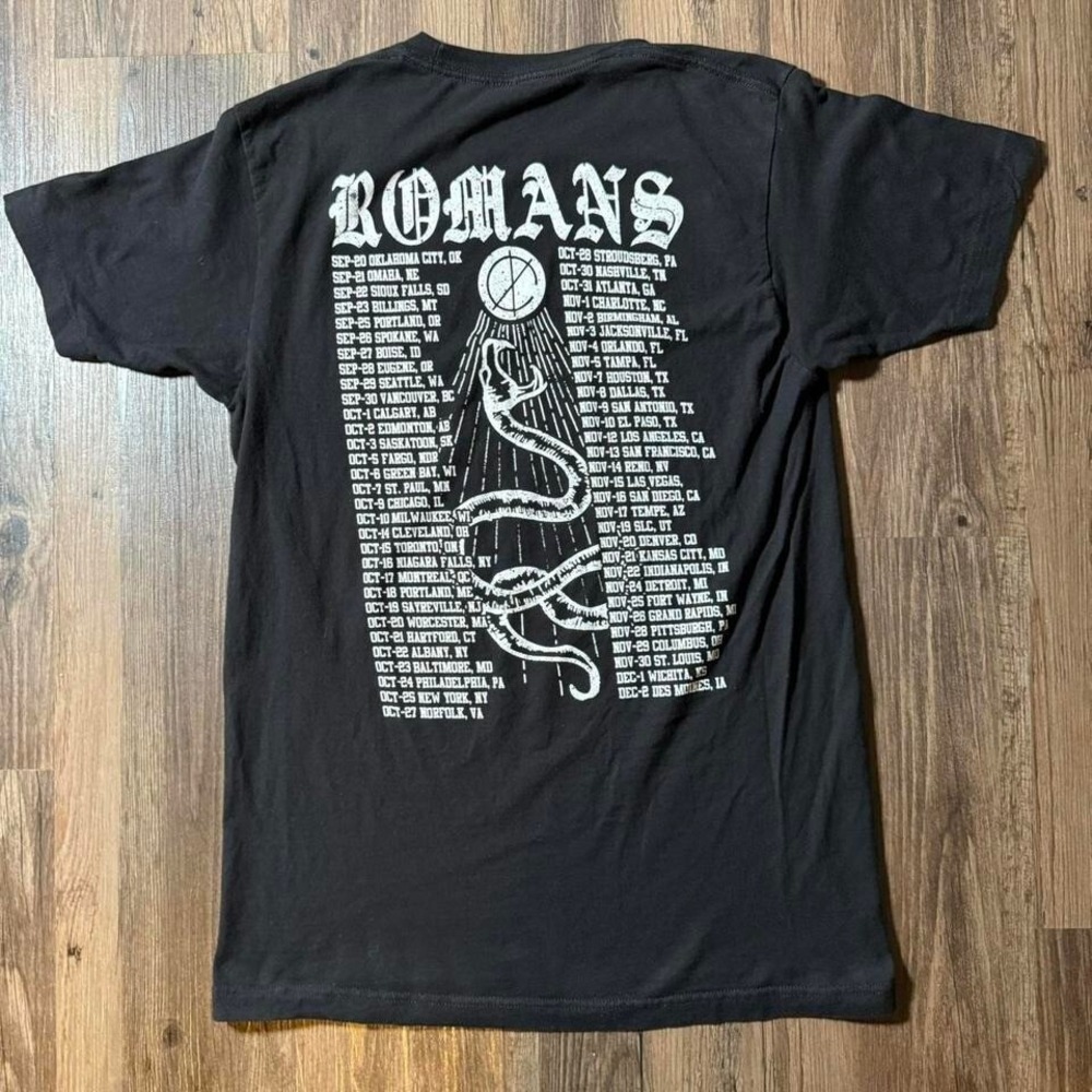 For Today Romans Band Tour T-Shirt Mens Large Black Tultex Snake Graphic Tee